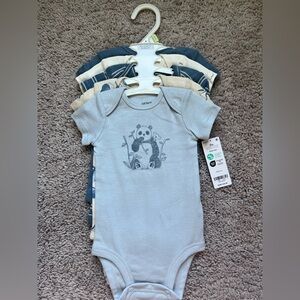 Carter's Light Blue Panda Bodysuit